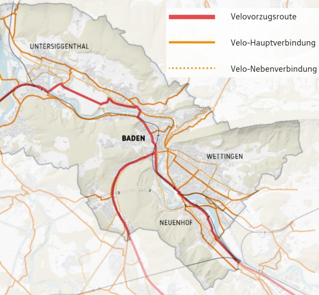 Veloverkehr Wettingen - Oasenplanung